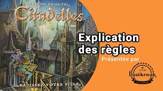 Explication des règles  Citadelles [upl. by Johnna]