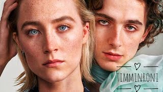 Timothee chalamet and Saoirse Ronan cute moments timotheechalamet saoirseronan [upl. by Ozner210]