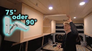 Die BESTEN Scharniere für Hängeschränke im Camper Van  So gehts nach einigen Fails 😂 [upl. by Launamme]