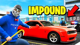 Robbing the POLICE IMPOUND in GTA 5 RP [upl. by Fisa]