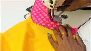 Designer Yoke Blouse Cutting amp Stitching  TAMIL [upl. by Ellennaj]