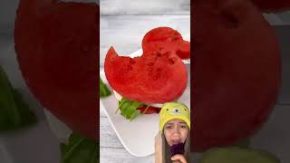 BURGER BEBEK ‼️ watermelon food art cake duck sandwich funny reaction shorts [upl. by Samtsirhc501]