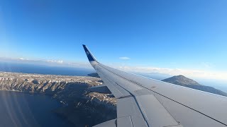 Aegean Airlines A321neo Beautiful Approach into Santorini JTR [upl. by Dambro641]