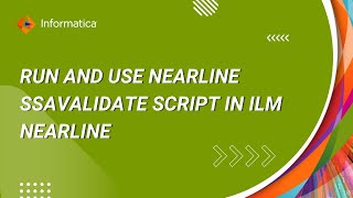 How to run and use the Nearline ssavalidate script in ILM Nearline for Use with SAP 61 [upl. by Evilc]