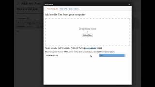 Wordpress 33 Drag and Drop File and Media Upload [upl. by Ashwin277]