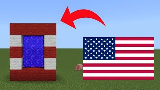 CARA MEMBUAT PORTAL AMERIKA SERIKAT UNITED STATES  USA  MINECRAFT [upl. by Velda]