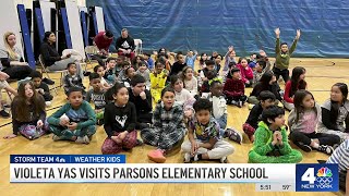 Weather Kids Visits North Brunswick School  NBC New York [upl. by Sido]