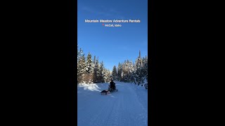 Snowmobiling in Idaho [upl. by Ahsiekim]