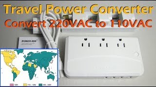 POWERADD 220VAC to 110VAC Power Converter with USB Charging [upl. by Cy323]