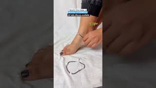 New Designer  Beautiful Silver Anklet 💥 with 55 discount on instant first order 💥 anklets yt [upl. by Mayworm743]