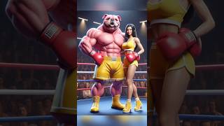 Pink Bulldog 🆚 Green Hyena 💥🔥catlover kitten cute cutecat shorts trending boxingai videoai [upl. by Leugimesoj634]