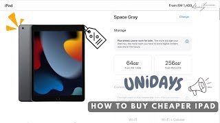 How to buy iPad at a lower price with UNiDAYS  Apple Education Store [upl. by Enneibaf]