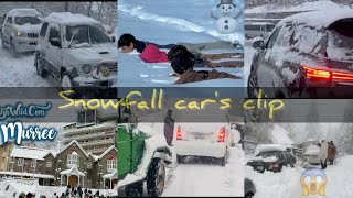 Snow fall23 🌨️ Swat  murree  Cars video [upl. by Reidid]