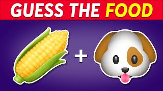 🍔 Can You Guess The FOOD By Emoji 🍩  Food And Drink Emoji Quiz [upl. by Judith340]