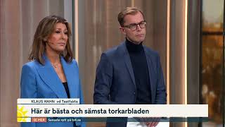 Test av torkarblad på TV4 Nyhetsmorgon [upl. by Olleina756]