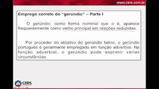 Emprego do Gerúndio em orações reduzidas [upl. by Ekle]