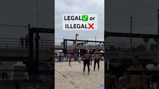 Was this Set Legal✅ or Illegal❌ beachvolleyball volleyballplayer volleyball question debate [upl. by Neelhsa]