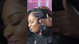 How To Sewin Weave Tutorial Natural Leave Out  Double Pigtails [upl. by Bohun]