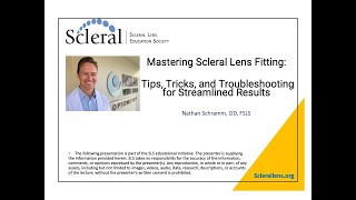 Mastering Scleral Lens Fitting Tips Tricks and Troubleshooting for Streamlined Results [upl. by Marrilee977]