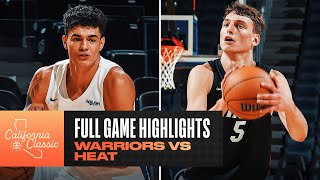 WARRIORS vs HEAT  CALIFORNIA CLASSIC  FULL GAME HIGHLIGHTS [upl. by Zink306]