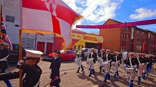 Mourne Young Defenders flute band Kilkeel  Glasgow Boyne Celebrations 6thJuly 2024 [upl. by Boony290]