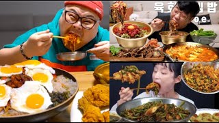 BEST bibimbap MUKBANG COMPILATION EATING SOUNDS [upl. by Anstus]