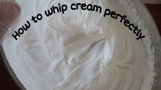 How to whip cream perfectly Non dairy Whipped Cream Frosting How to make whipped cream icing [upl. by Lled65]