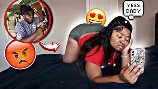 CALLING MY BOYFRIEND PHONE WHILE MOANING PRANK  HE CRIES [upl. by Sup]