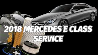 2018 MERCEDES E CLASS SERVICE [upl. by Irb]