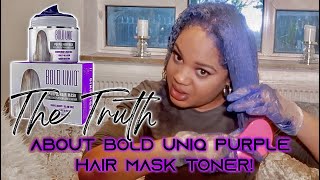 The Truth About The Bold Uniq Purple Hair Mask  REVIEW amp HOW TO [upl. by Stephan]