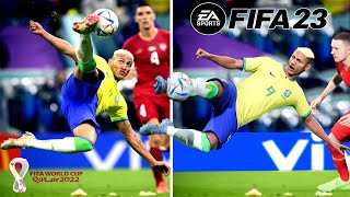 Recreación MEJORES GOLES DEL MUNDIAL QATAR 2022 EN FIFA [upl. by Miarzim]