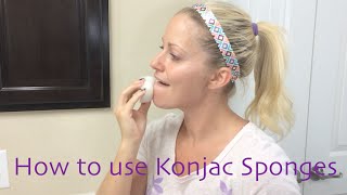 How to use Konjac Sponges [upl. by Nahsin]