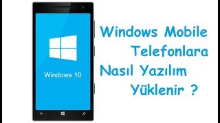 Windows Mobile Cihazlara Nasıl Yazılım Yüklenir [upl. by Halullat]