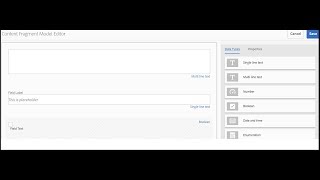 67 Content fragment model in AEM [upl. by Brabazon]