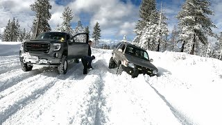 Mormon Emigrant Trail Somerset CA  Snow Wheeling part 1 snow youtube offroad story 2324 [upl. by Mic]