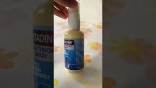 Betadine sore throat spray Works well [upl. by Hilton]