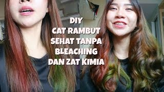 RANDOM MAKEOVER CAT RAMBUT PAKE PEWARNA MAKANAN  POTONG PONI ALA KOREA [upl. by Orferd]