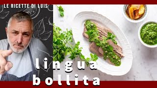 lingua bollita con salsa verde [upl. by Ridinger]