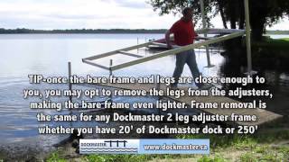 Dockmaster leg dock removal [upl. by Mayhew]