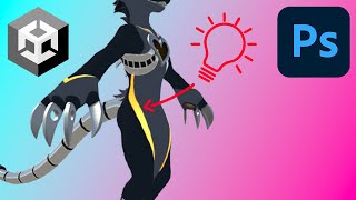 Photoshop Unity  Creating An Emission Mask Using Photoshop For VRChat [upl. by Dionis389]