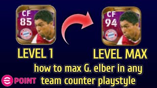 efootball point shop G Elber How to train players in efootball 2023 mobile Giovane Élber level up [upl. by Imeaj]