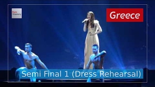 Greece Eurovision 2017  This is Love Semi Final 1 Dress Rehearsal Live in 4K  Demy [upl. by Adnuhsor108]