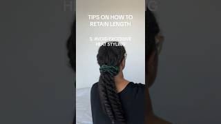 TIPS FOR RETAINING LENGTH  NATURAL HAIR shorts naturalhair naturalhairtips type4hair [upl. by Anirehs]