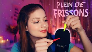 ASMR  même moi jai frissonné au tournage scratching close whispering [upl. by Annahsohs]