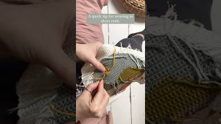 Crochet tip for weaving in short ends crochethacks crochettips [upl. by Lupee]