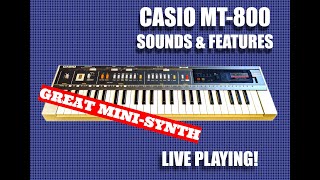 Casio MT 800 As a mini synth Part 1 [upl. by Garlen496]