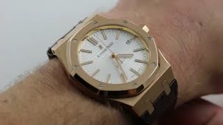 Audemars Piguet Royal Oak Ref 15400OROOD088CR01 Watch Review [upl. by Zeugirdor]