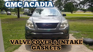 How to replace the valve cover amp intake gaskets on a 2008 GMC Acadia [upl. by Beacham]