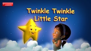 Twinkle Twinkle Little Star  Nursery Rhymes with lyrics [upl. by Kizzie8]