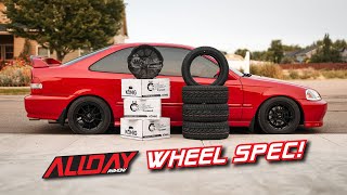 The ALLDAYANTHONY Honda Civic Wheel Setup  Everything You Need [upl. by Anaugal328]